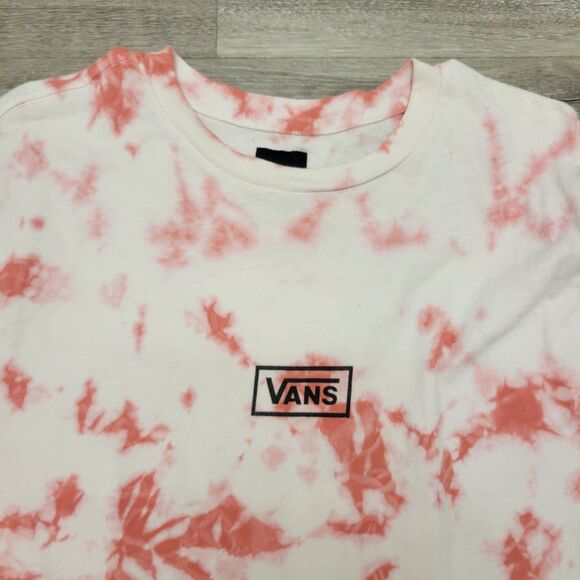 Vintage Style Vans Tie Dye T Shirt size M Orange and White - Picture 2 of 5
